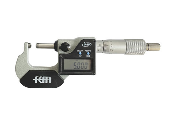 0-1'' IP65 Digital Tube Micrometer With Ball And Flat Measuring Face In Fitted Case