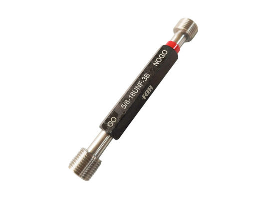Go and Nogo Inch Thread Plug Gauge 5/8-18 UNF 3B Measuring Tool with Calibration Certificate