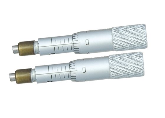 0-5mm Small Micrometer Head with Plain Stem and Flat Measuring Measuring Face