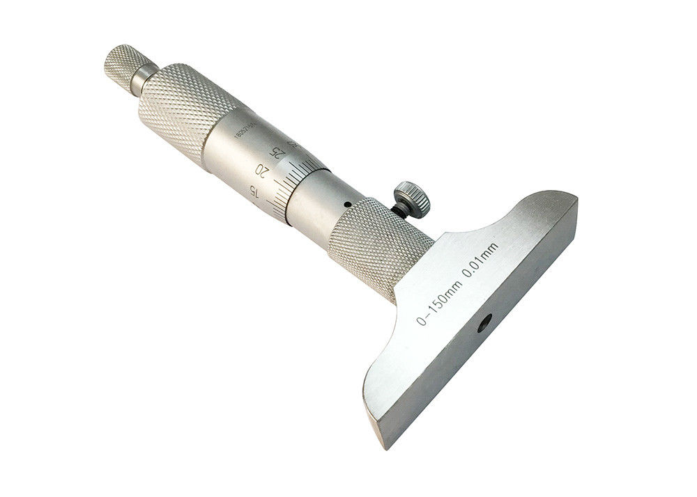0-150mm Depth Gauge Micrometer With Spherical And Flat Measuring Ends