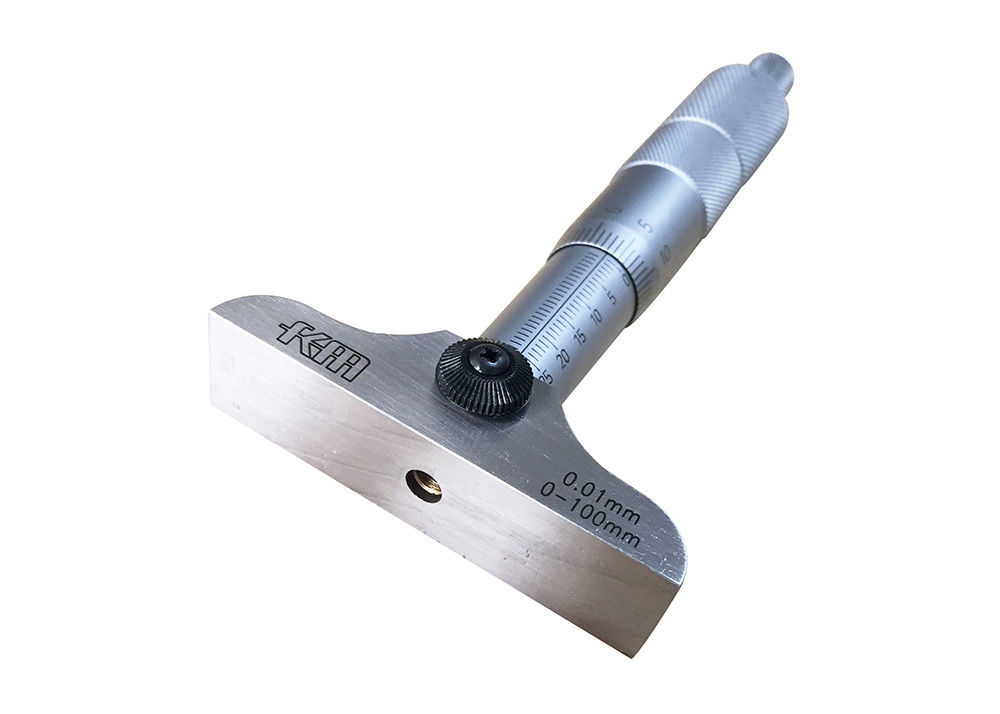 0-100mm Mechanical Depth Micrometer Instrument Deep Gauge Micrometer