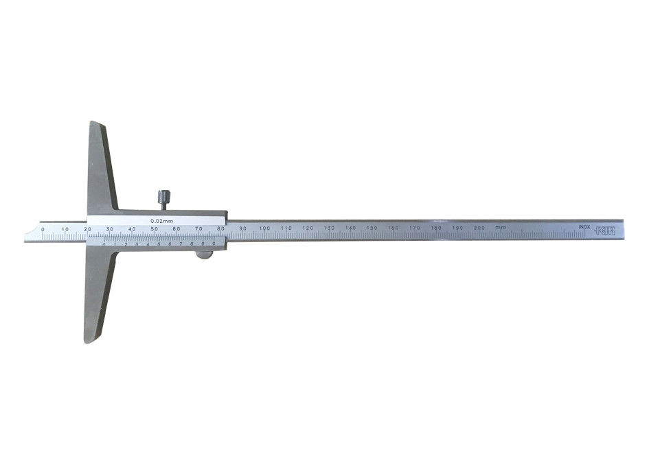 0-200mm Stainless Steel Hardened Vernier Depth Caliper