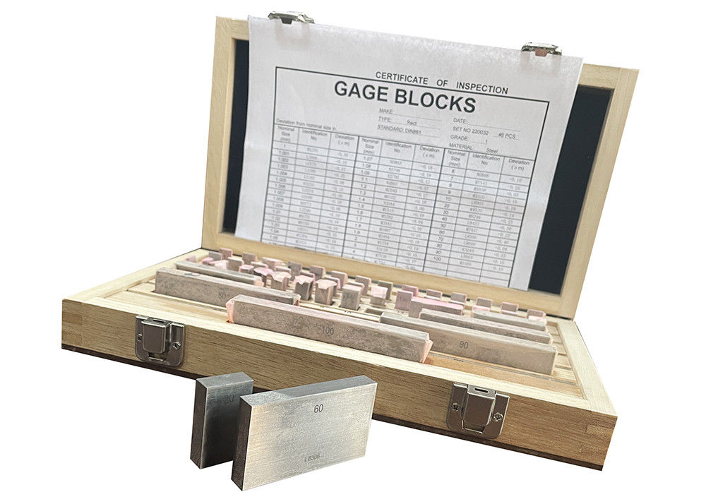 46pcs Rectangular Gauge Blocks Set Metric DIN Standard
