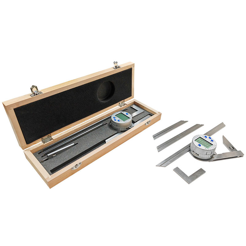 LCD Digital Display Universal Bevel Protractor 1x360 2x180 4x90 Degree