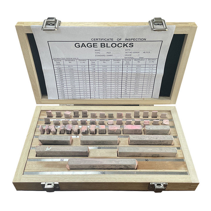 46pcs Rectangular Gauge Blocks Set Metric DIN Standard