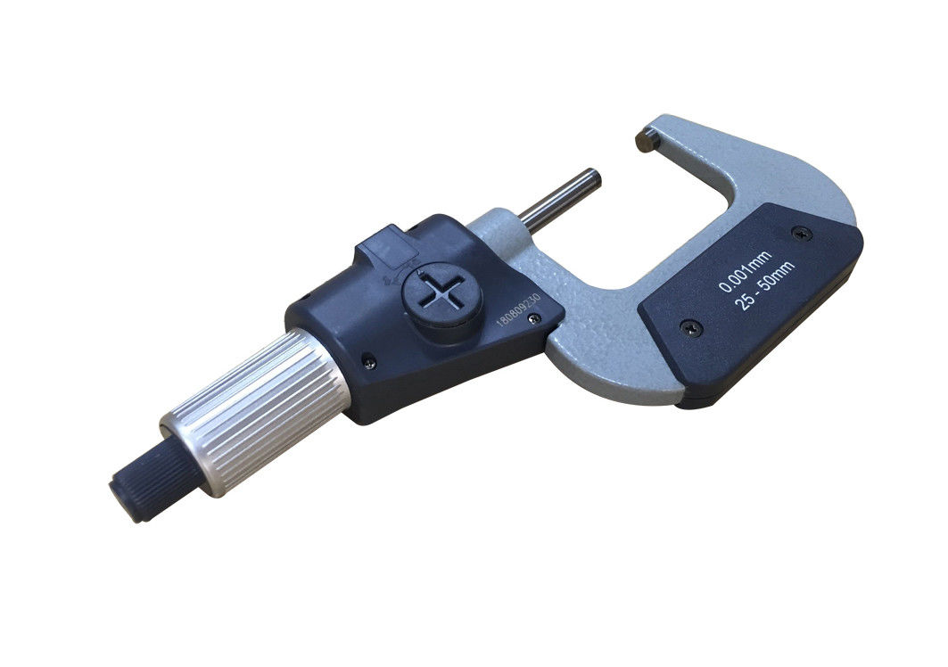 25-50mm Digital Outside Micrometer With 0.001mm Graduation And Carbide Measuring Face