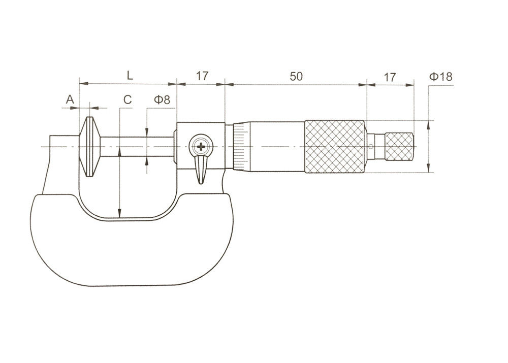 0-25mm Disk Micrometer