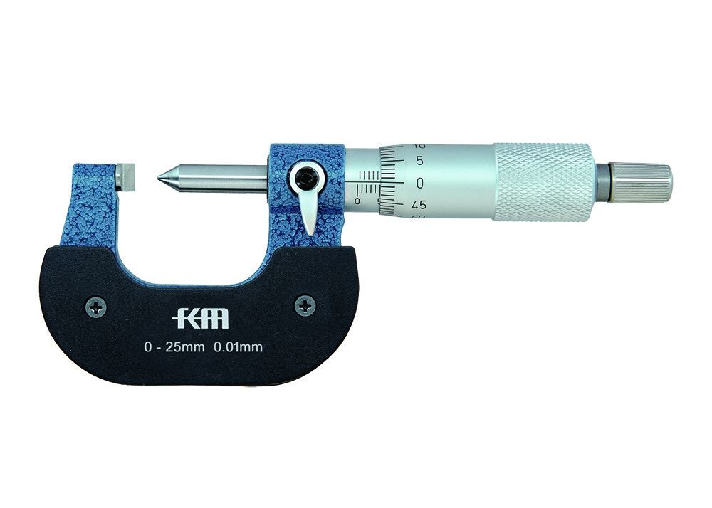 0-25mm Single Point Micrometer for Measuring Drills and Grooves