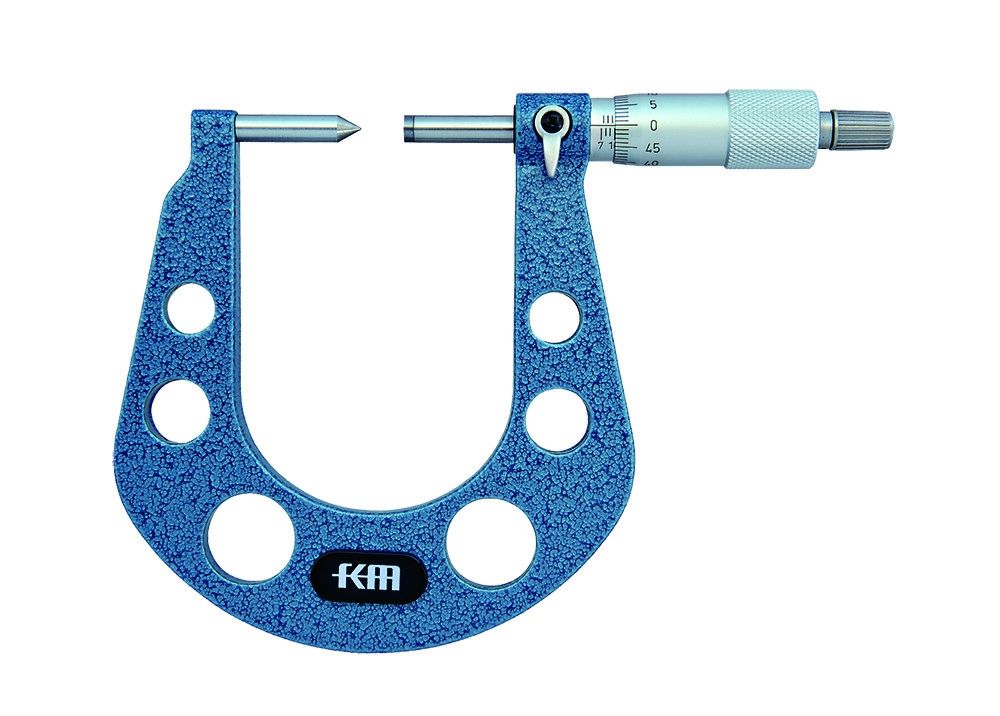 High Precision 0-25mm Disk Brake Micrometer With Ratchet Stop And 0.004mm Accuracy