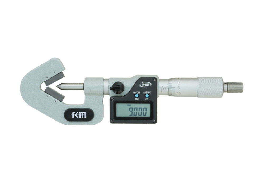 Measuring Range 1-15mm Electronic Digital V-anvils Micrometer With 0.002mm Precision