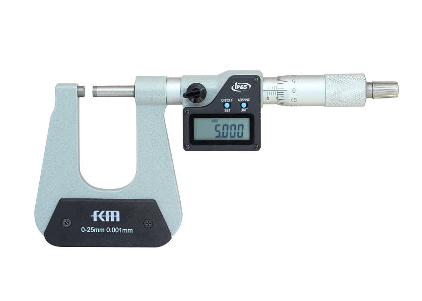 Accurate Metric / Inch Measurement Electronic Deep Throat Micrometer with 0.001mm Resolution