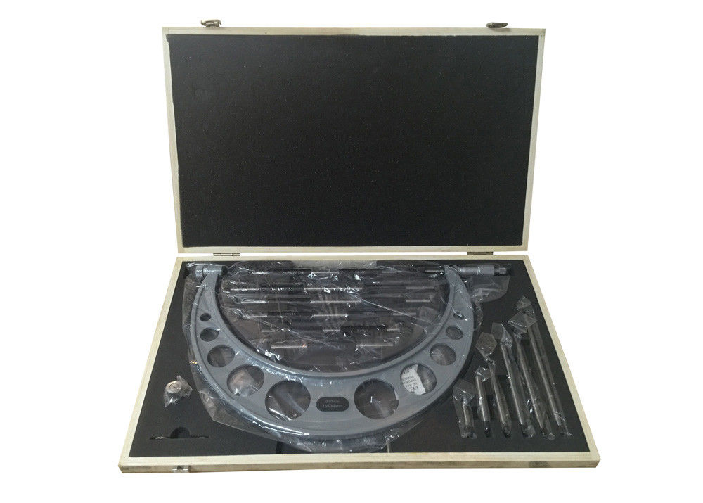 200-300mm Outside Micrometer with Interchangeable Anvils and Fitted Measuring Anvils
