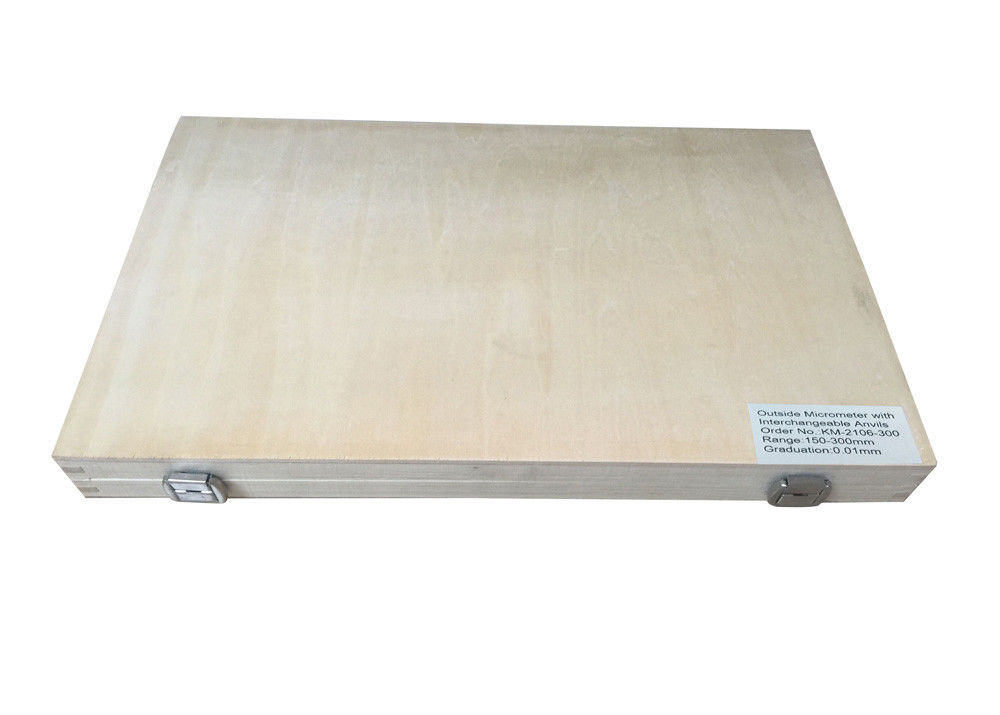 200-300mm Outside Micrometer with Interchangeable Anvils and Fitted Measuring Anvils