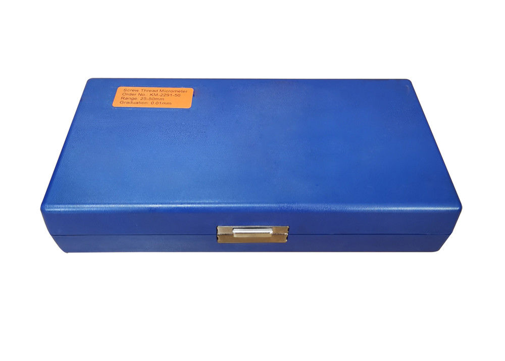 25-50mm Screw Thread Micrometer for Measuring Different Thread Parameters