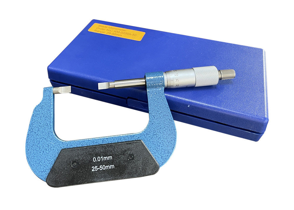 25-50mm Blade Micrometer for Measuring Inner and Outer Diameters with Blade Measuring Faces