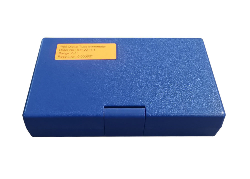 0-1'' IP65 Digital Tube Micrometer With Ball And Flat Measuring Face In Fitted Case