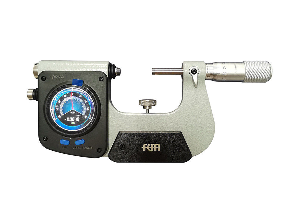 25-50mm Digital Indicating Snap Micrometer With Absolute Encoded Grating IP54 Protection Degree