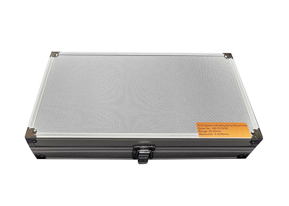 25-50mm Digital Indicating Snap Micrometer With Absolute Encoded Grating IP54 Protection Degree