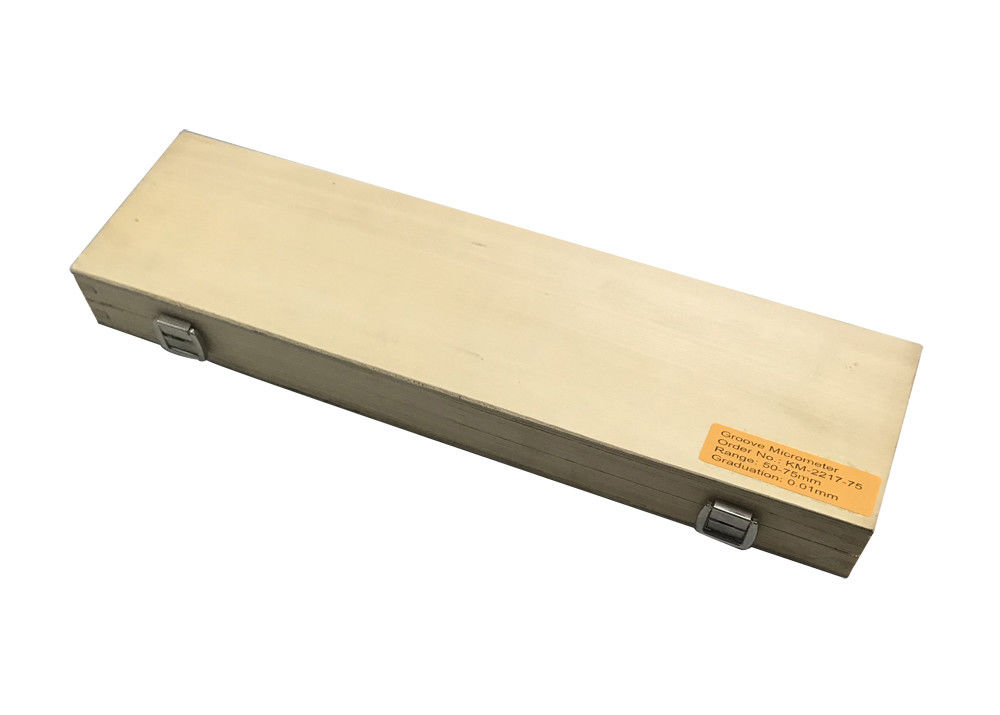 Industrial Precision Groove Micrometer Groove Measuring Tool 50-75mm Range Metric / Inch Measurement