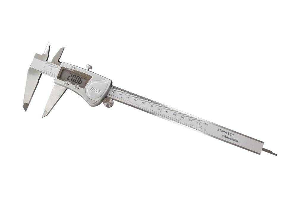 IP54 Digital Caliper with Metal Housing 0-200mm LCD Display Precision Measuring Tool