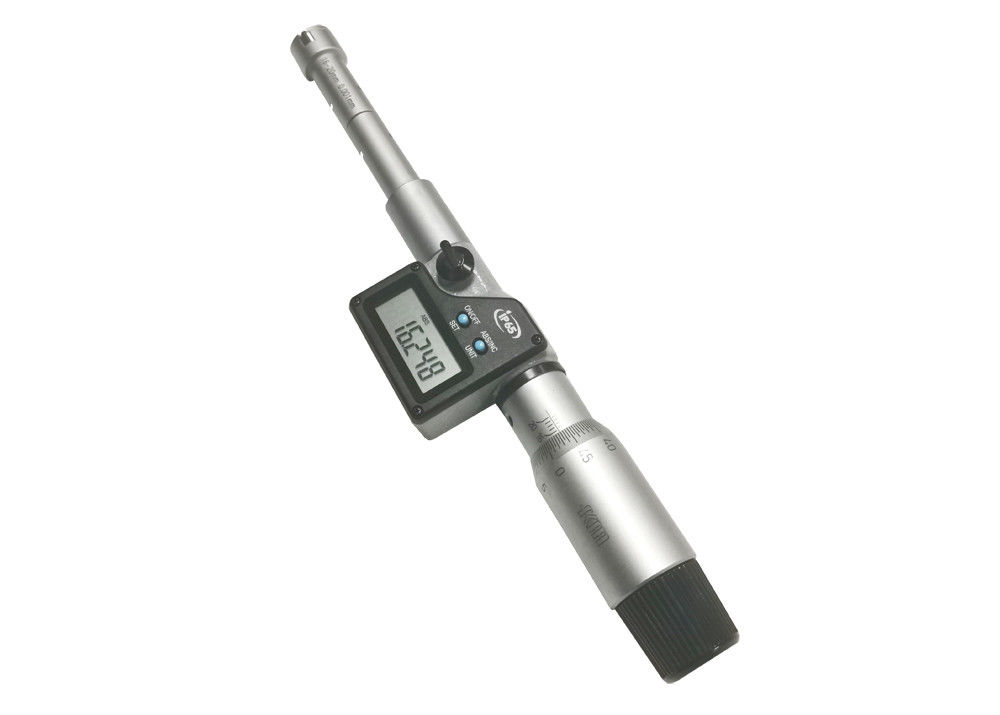 Three Contact Point Design Digital Internal Micrometer IP65 Waterproof for High Accuracy