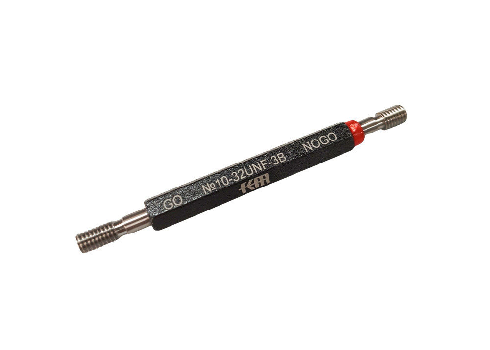 High Precision Inch 10-32 Unified Ring and Plug Thread Gauge with 3B Accuracy for Thread Measurement and DIN Standard
