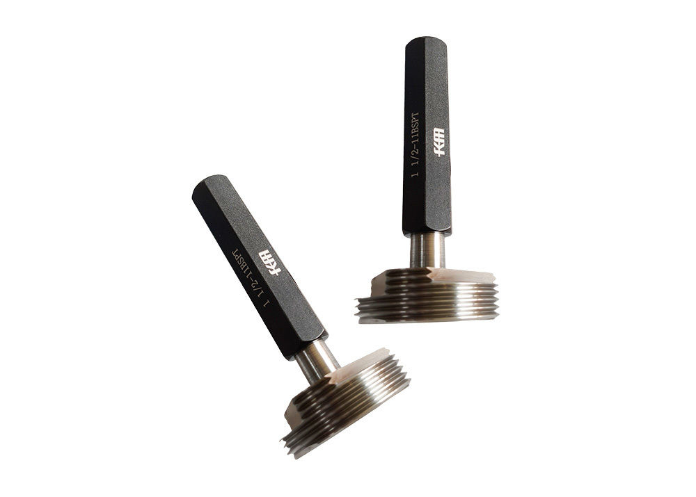 1" 1/2-11 BSPT Thread Plug Gauge for Measuring Tapered Pipe Threads with Precise Measurement
