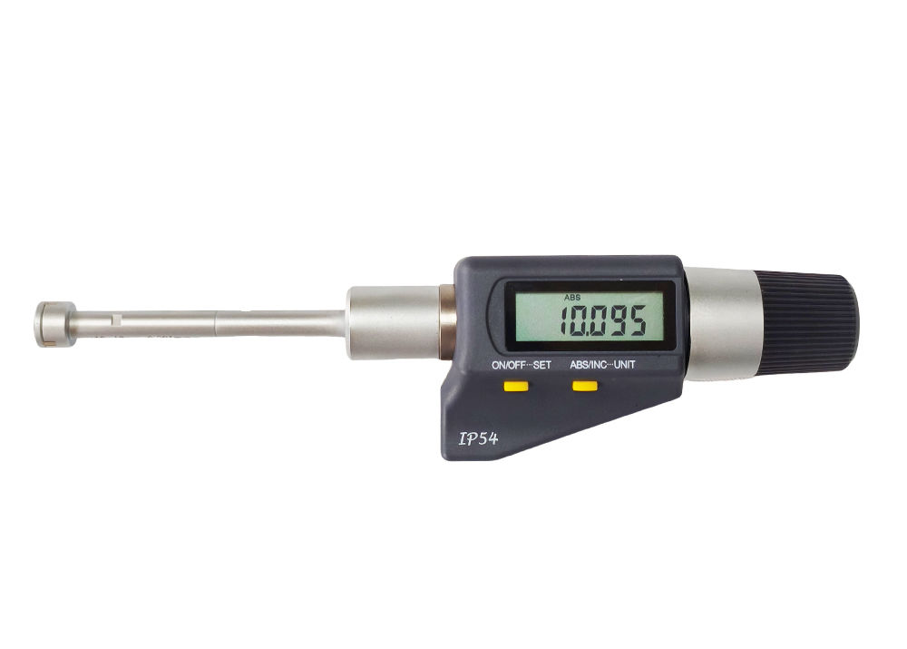 IP54 Protection Degree 10-12mm Three Point Bore Gauge with Extension Rod 100mm Resolution 0.001mm