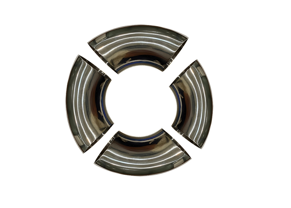 ASME B 16.9 Pipe Fittings Titanium 90 Degree Sanitary Elbow for Vehicle Exhaust System