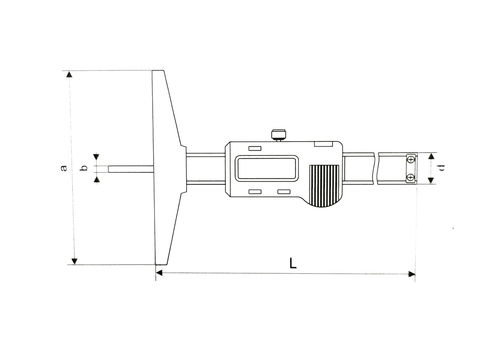 Car Tire Tread Depth Gauge 0-25mm with Resolution 0.01mm