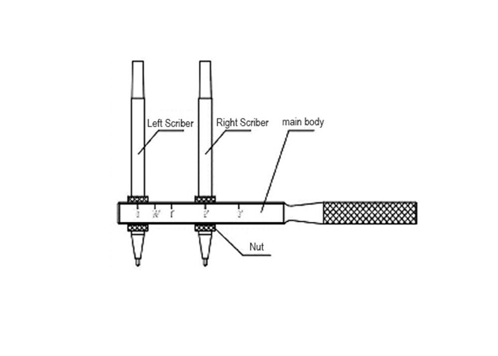 Make Marks on Threads under Inspection 0-4″ Scriber for The API Spec 5B Standard Threads