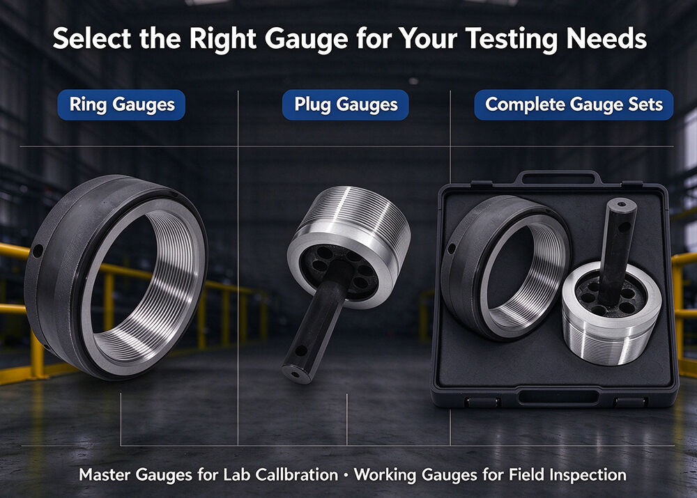 API Spec 5B TBG NU Non-Upset Tubing Thread Gauge Oilfield Petroleum Tubing Thread Measuring Tool