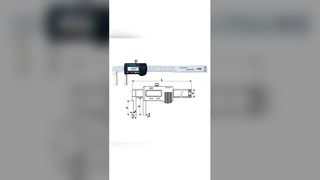 ابزار اندازه گیری متریک کالیپر دیجیتال 40-500 میلی متر/1.6-20 اینچ از فولاد ضد زنگ سر تخت در داخل شیار