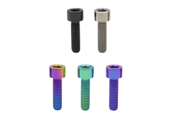 پیچ های تیتانیوم هکساگون سر سوکت DIN 912 M6 X 20mm طبیعی سفارشی